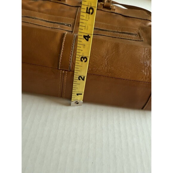 Vintage Jean Fogel Paris Rooster logo Tan Double Strap Handbag Purse 1970s HTF - Picture 9 of 16